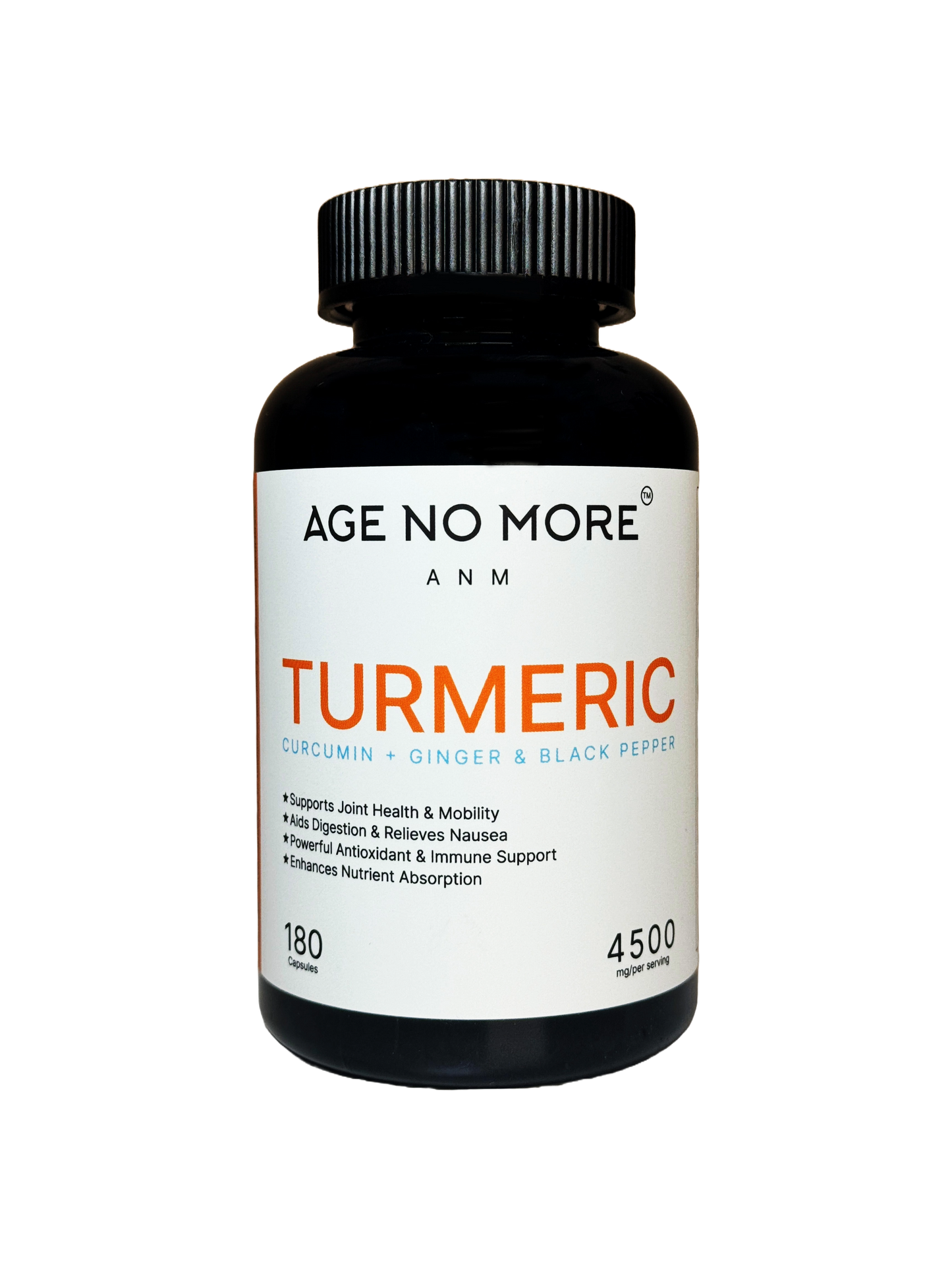 Turmeric Curcumin 4500mg Ginger & Black Pepper