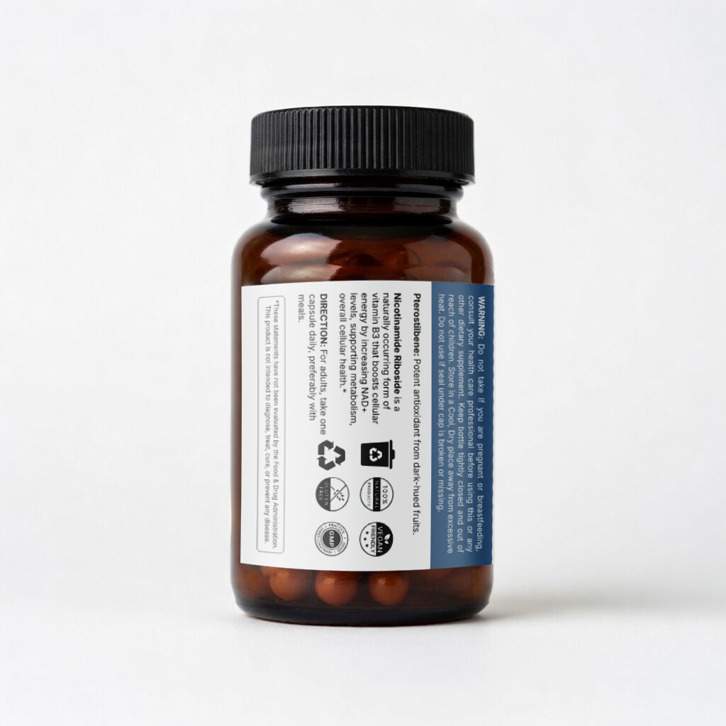 NAD+ NR & Pterostilbene | 60 Caps