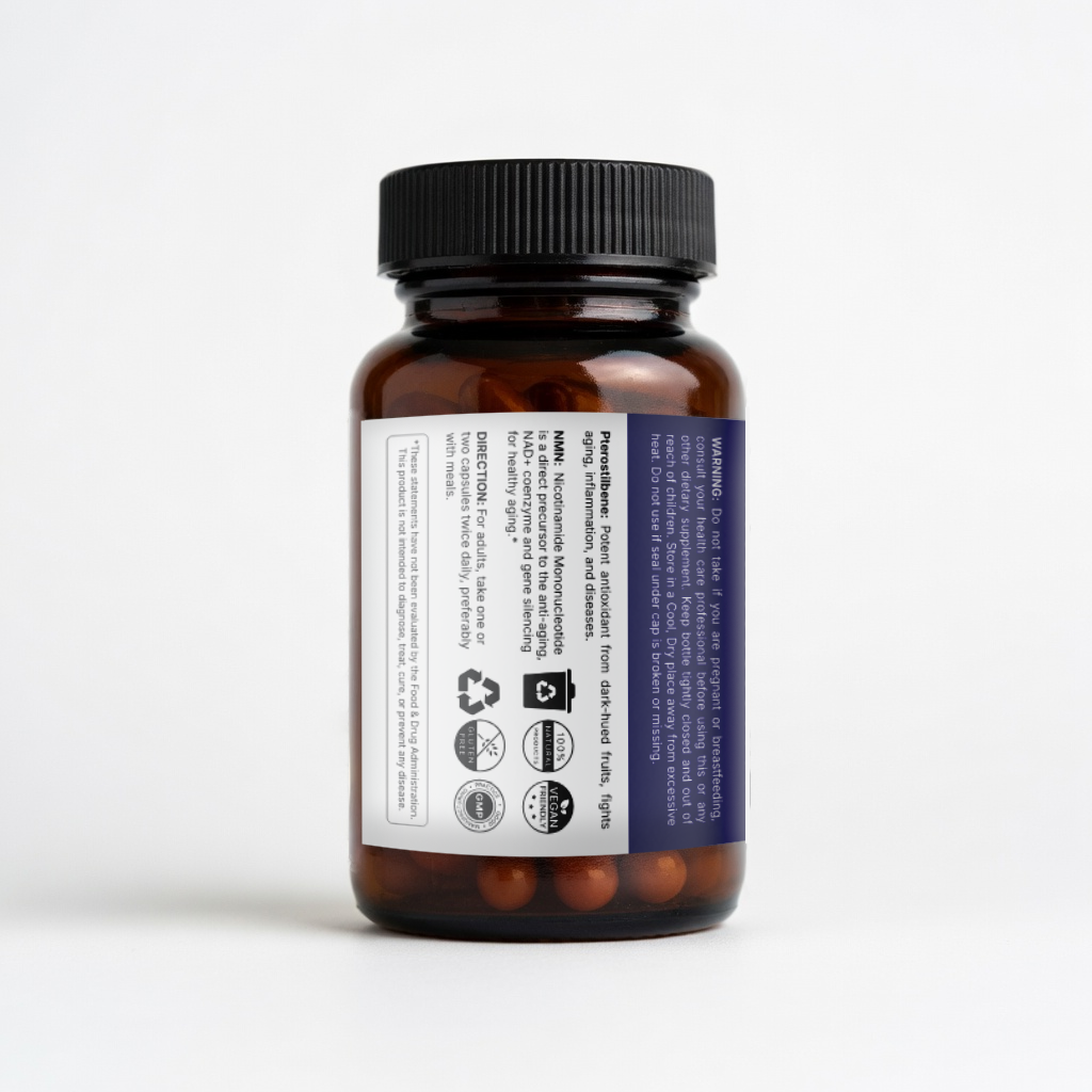 NMN & Pterostilbene | 60 Caps